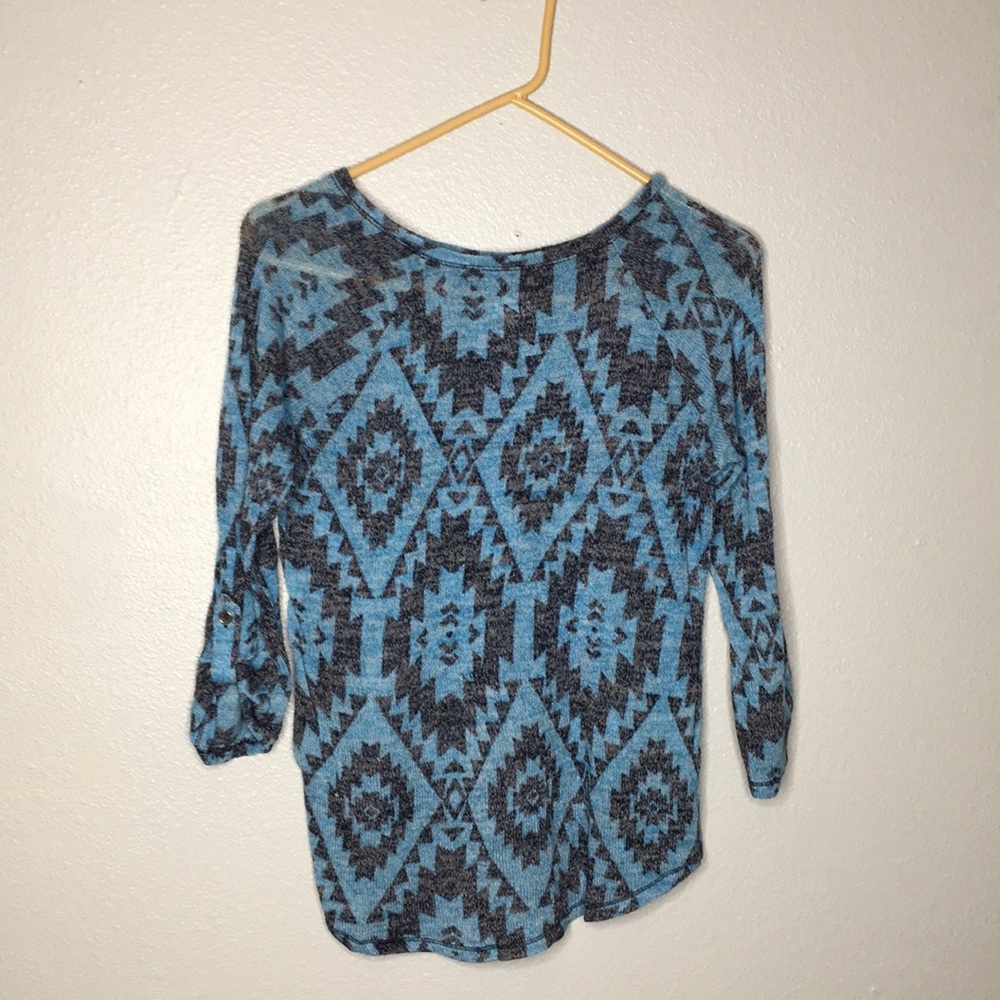 Justice Blue and black long sleeve